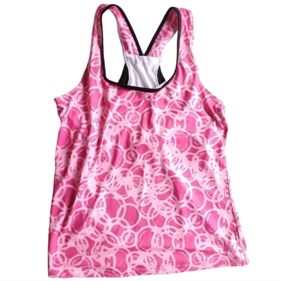 Xersion Tops - Xersion Workout Exercise Tank Top Pink|White Women's Size XL